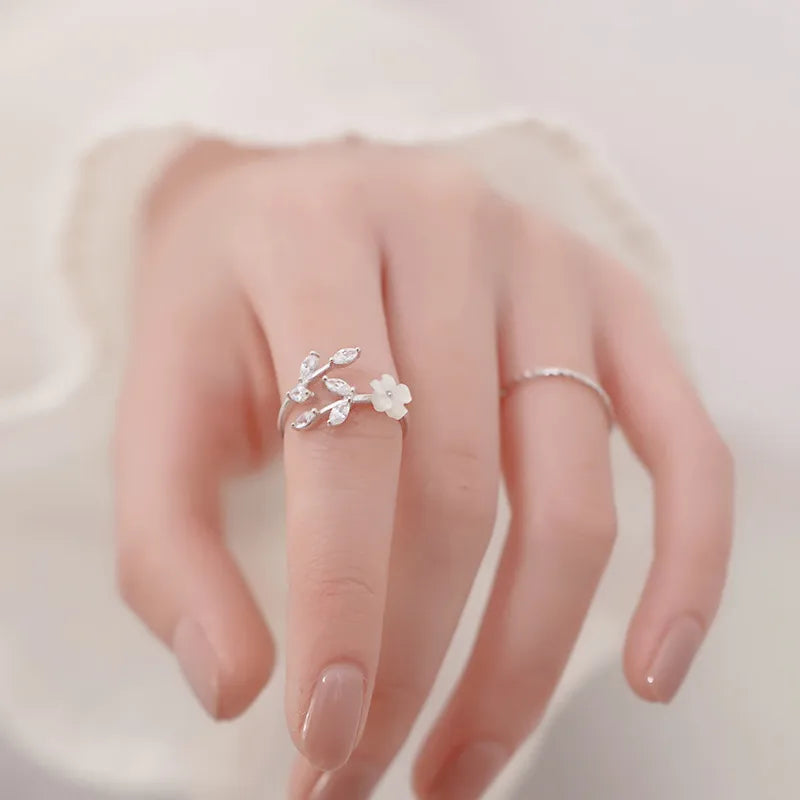flower open ring